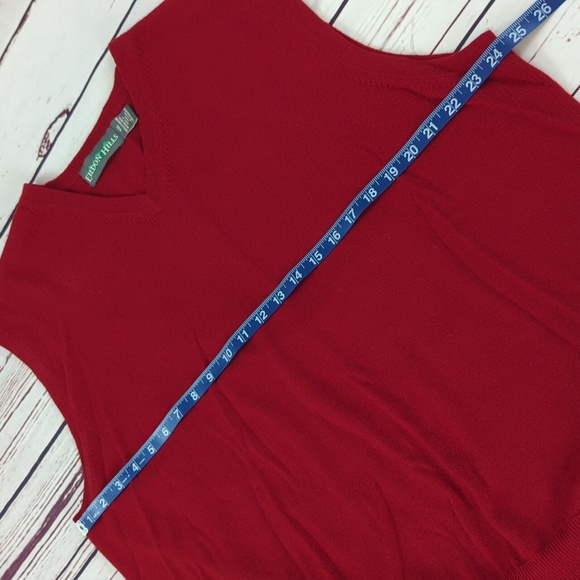 Eildon Hills 100% wool sweater vest, pull over, red, men's size XXL - Picture 5 of 8